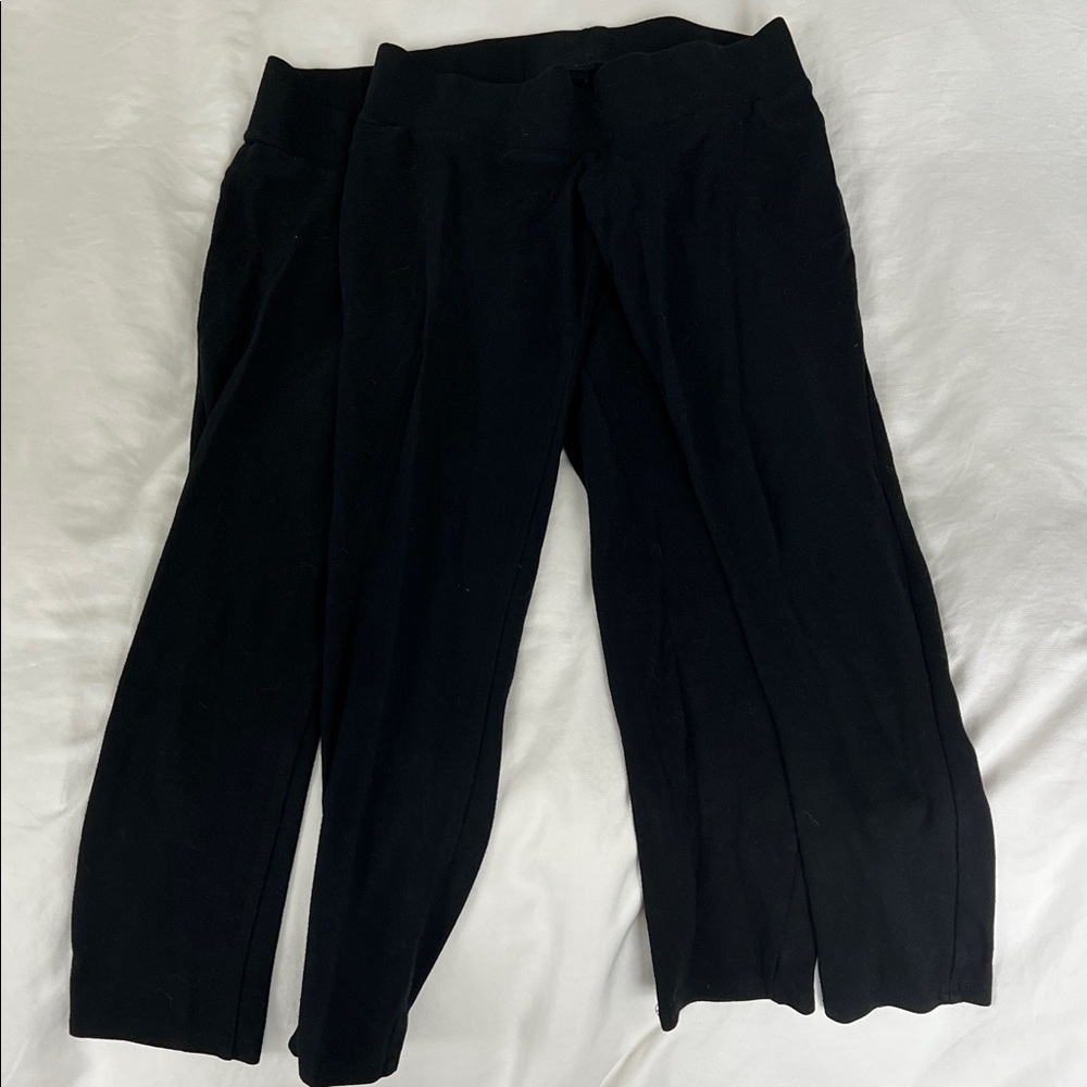 Isabel Maternity by Ingrid & Isabel Black Leggings (2 pair) Size Small